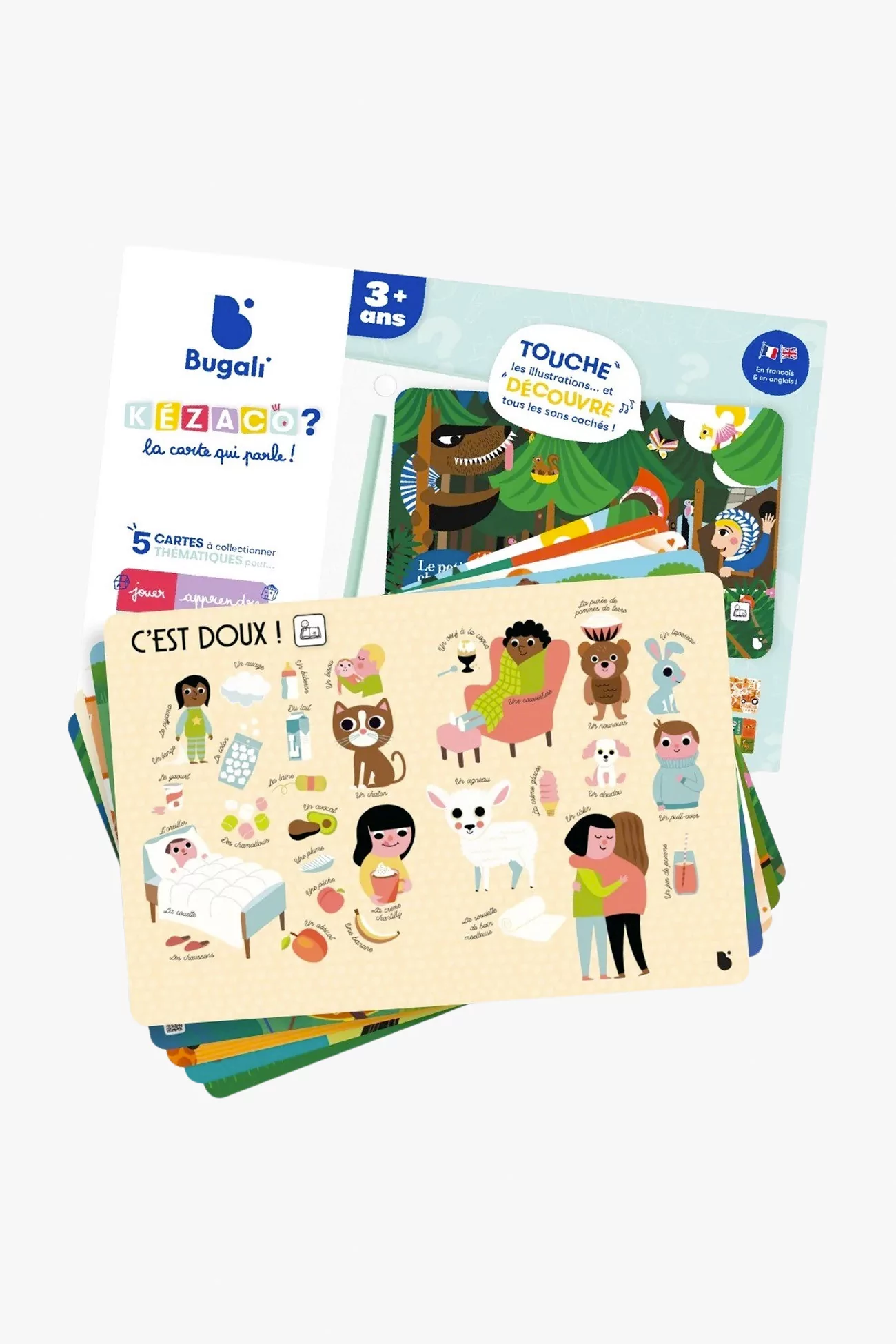 Kézaco Interactive Cards Set from 3 Years – Bugali | Centre Commercial
