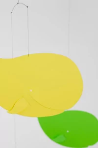 Happy Whales Decorative Mobile Flensted Mobiles – Yellow & Green | Centre Commercial