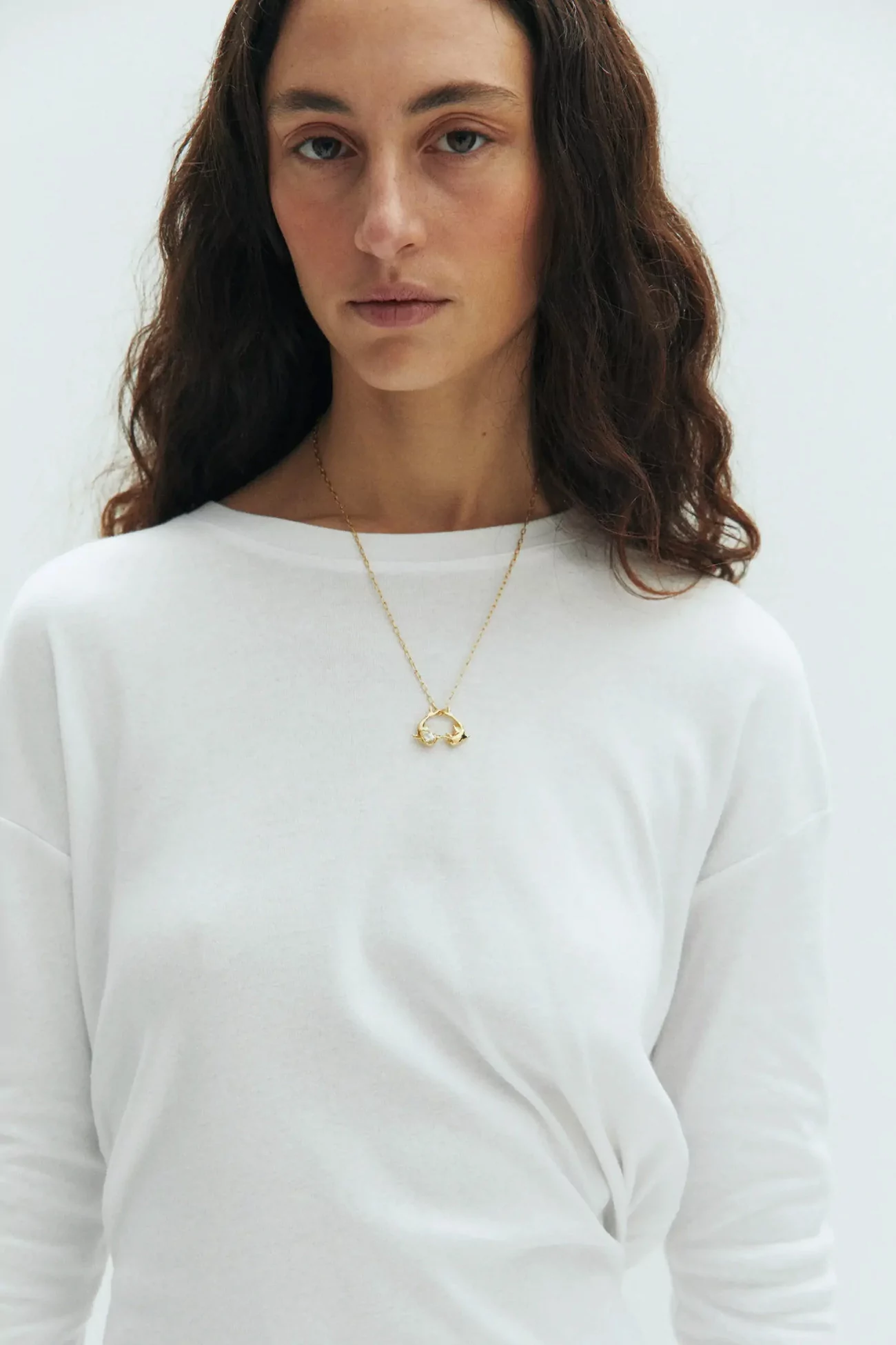 Los Delfines Gold Plated Necklace – Gold | Centre Commercial
