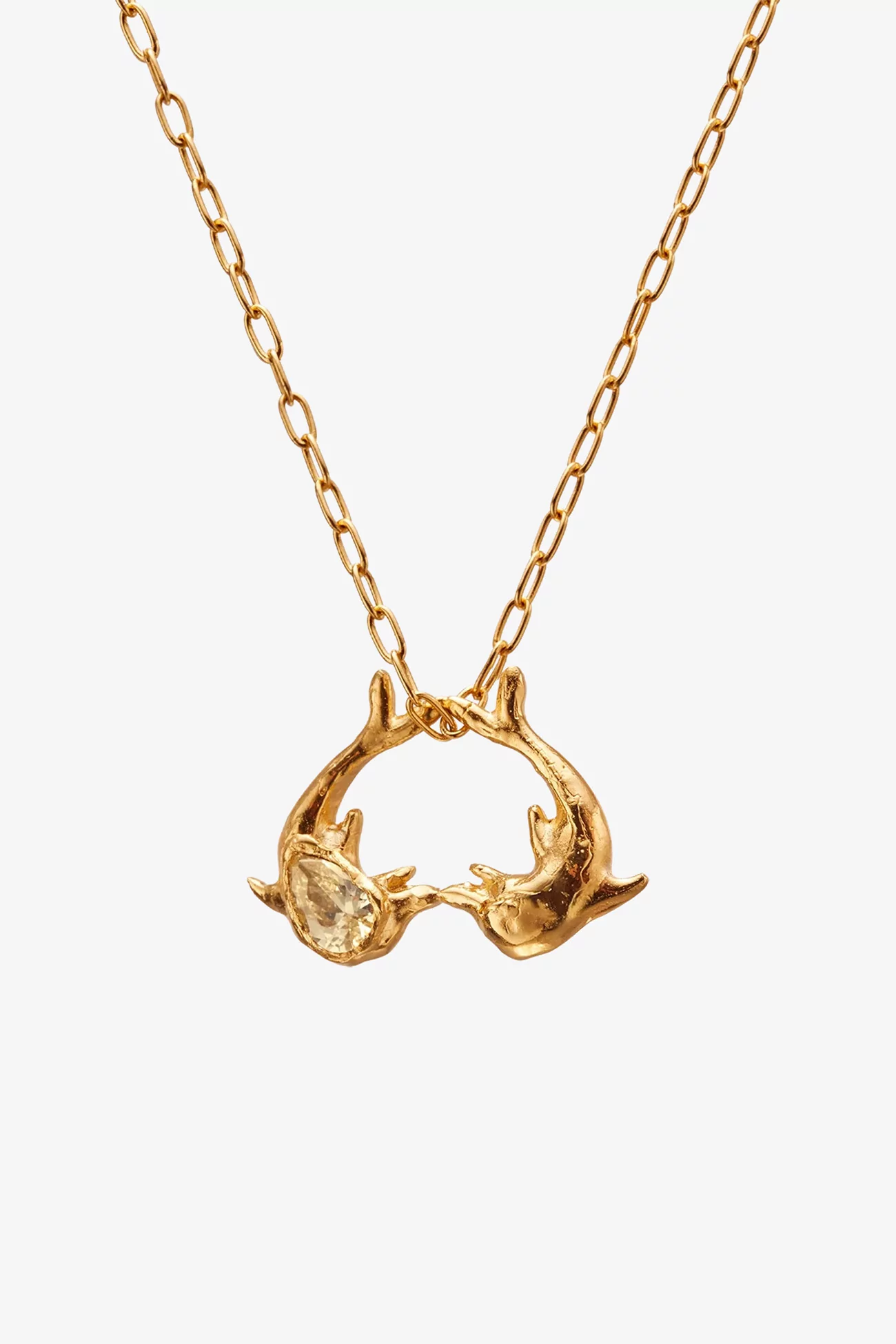 Los Delfines Gold Plated Necklace – Gold | Centre Commercial