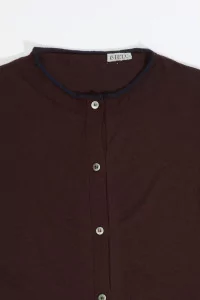 Cariaggi Soft Wool Merino Cardigan – Burgundy | Centre Commercial