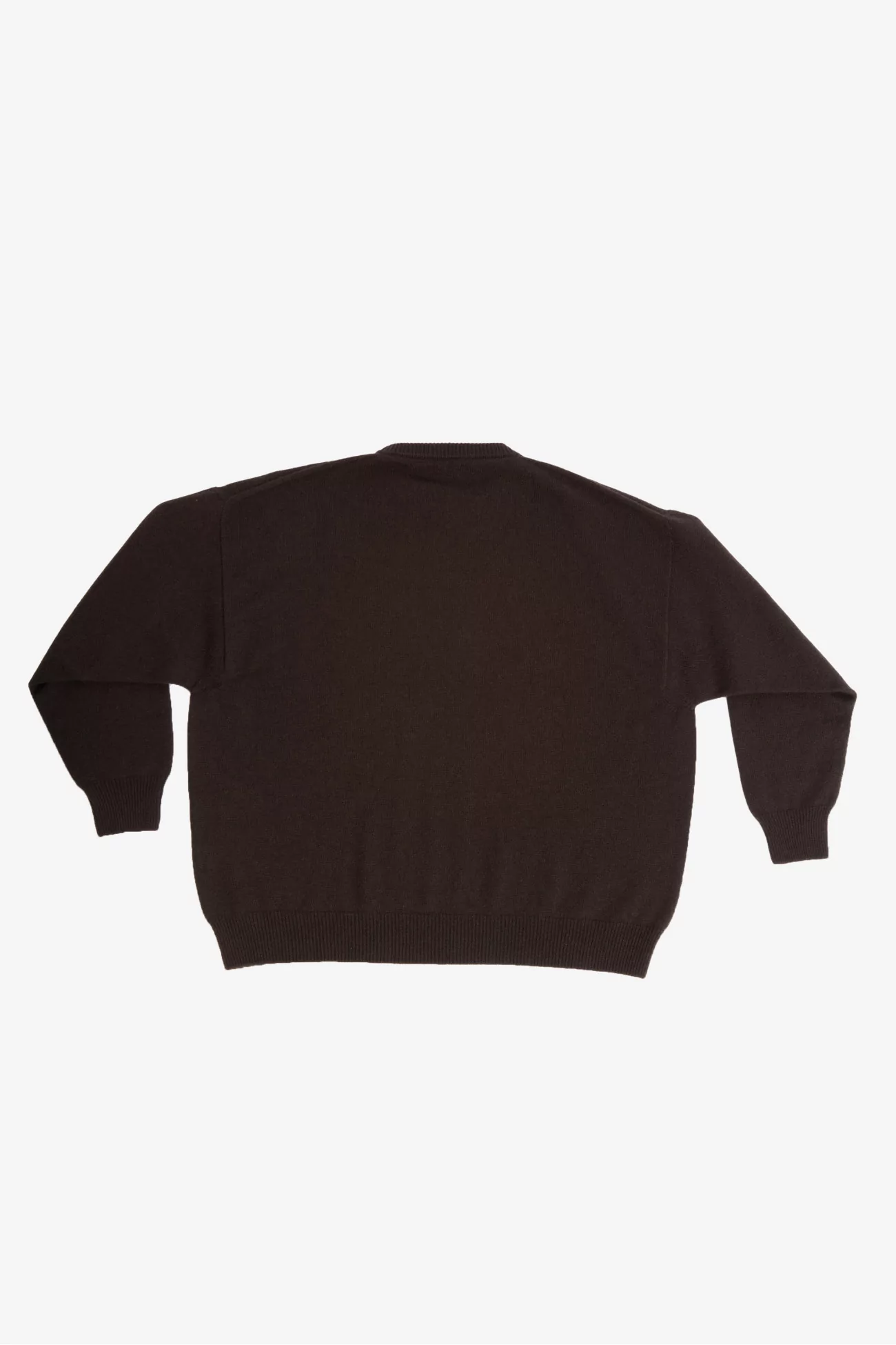 Cariaggi Cashmere Crewneck Sweater – Dark Brown | Centre Commercial