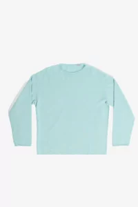 Cashmere Silk Relaxed T-shirt – Light Blue | Centre Commercial