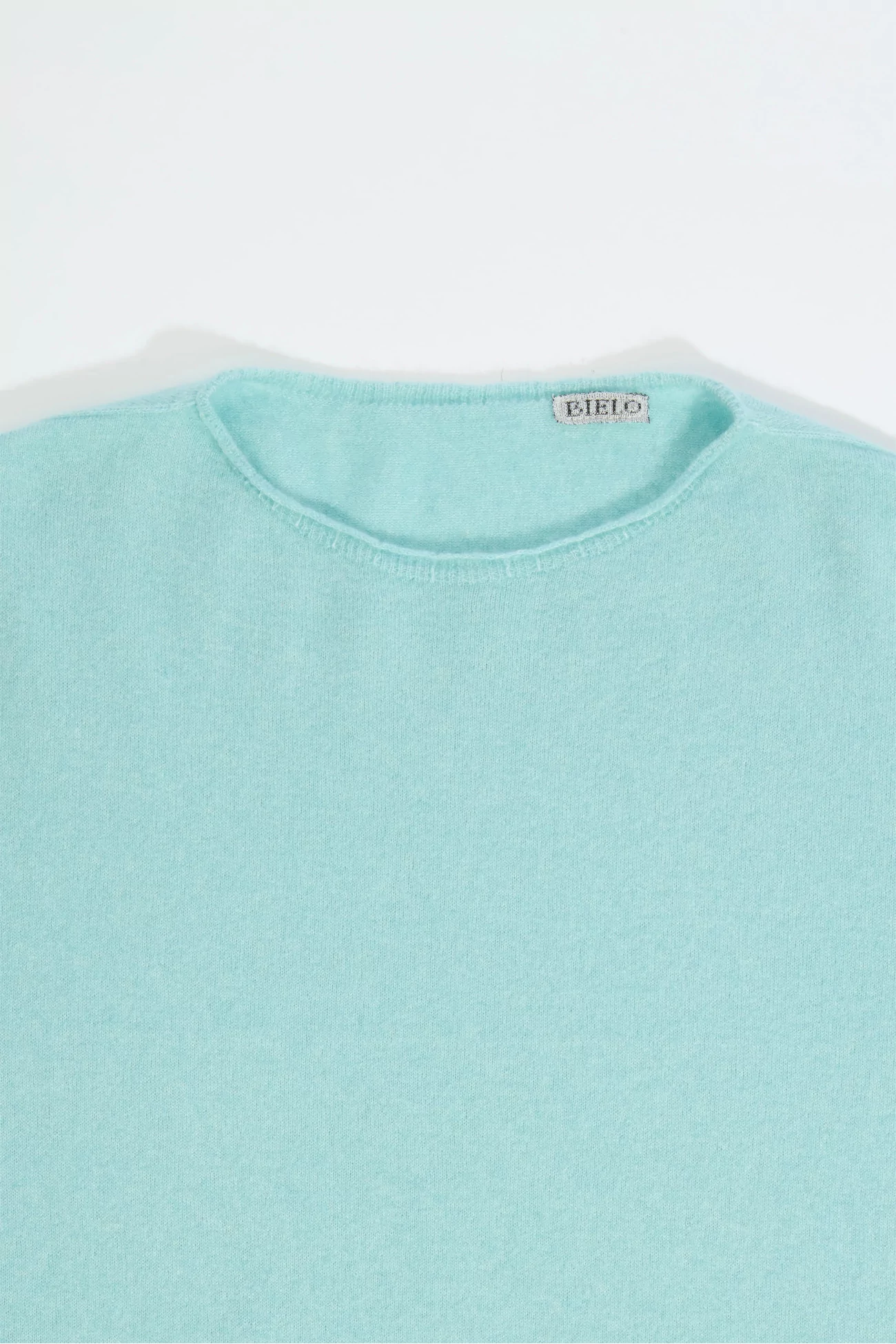 Cashmere Silk Relaxed T-shirt – Light Blue | Centre Commercial