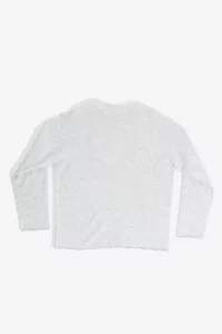 Cashmere Silk Relaxed T-shirt – Light Grey | Centre Commercial