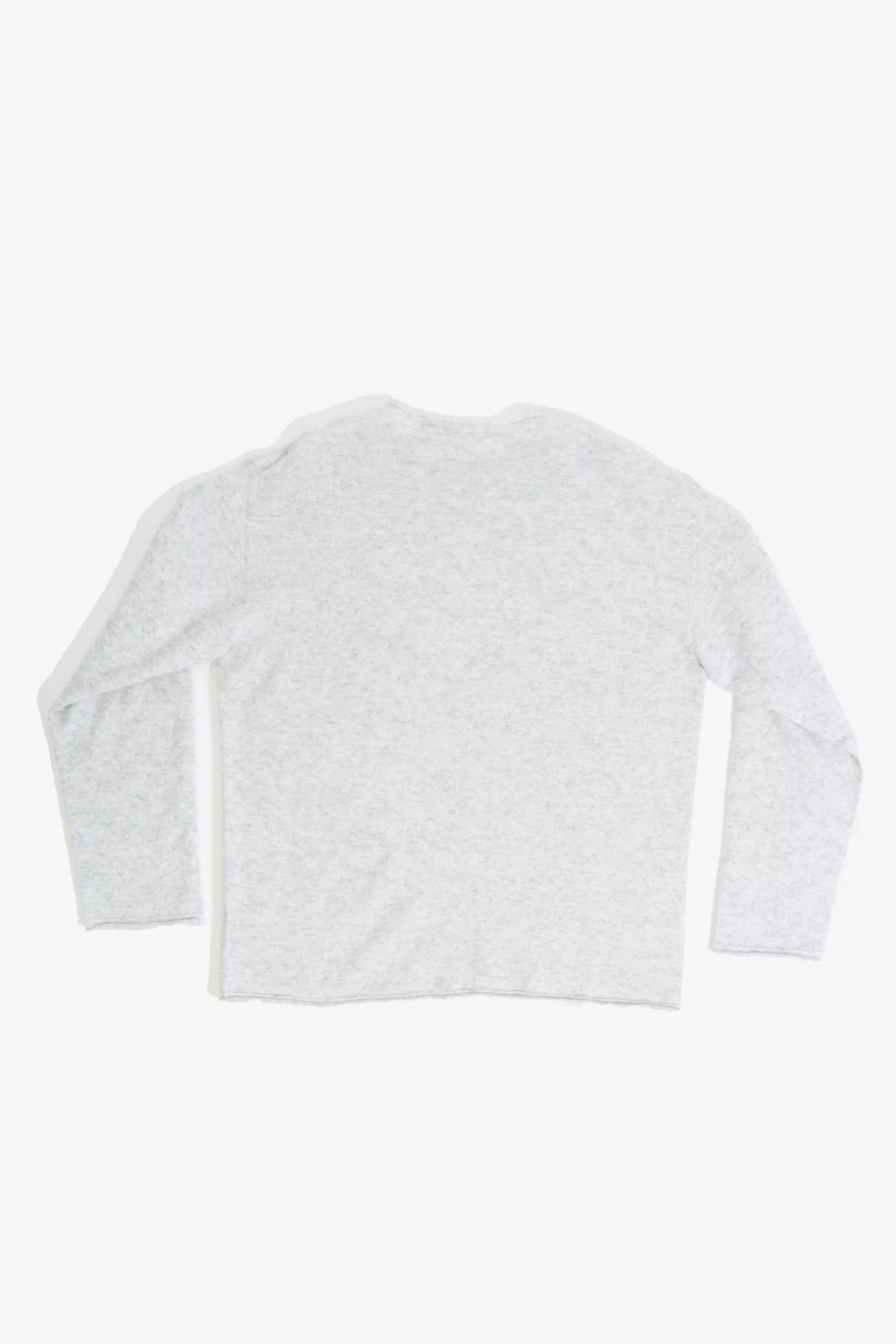 Cashmere Silk Relaxed T-shirt – Light Grey | Centre Commercial