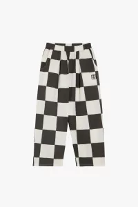 Kids Cotton Checked Trousers – The Campamento | Centre Commercial
