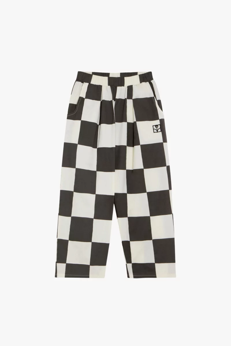 Kids Cotton Checked Trousers – The Campamento | Centre Commercial