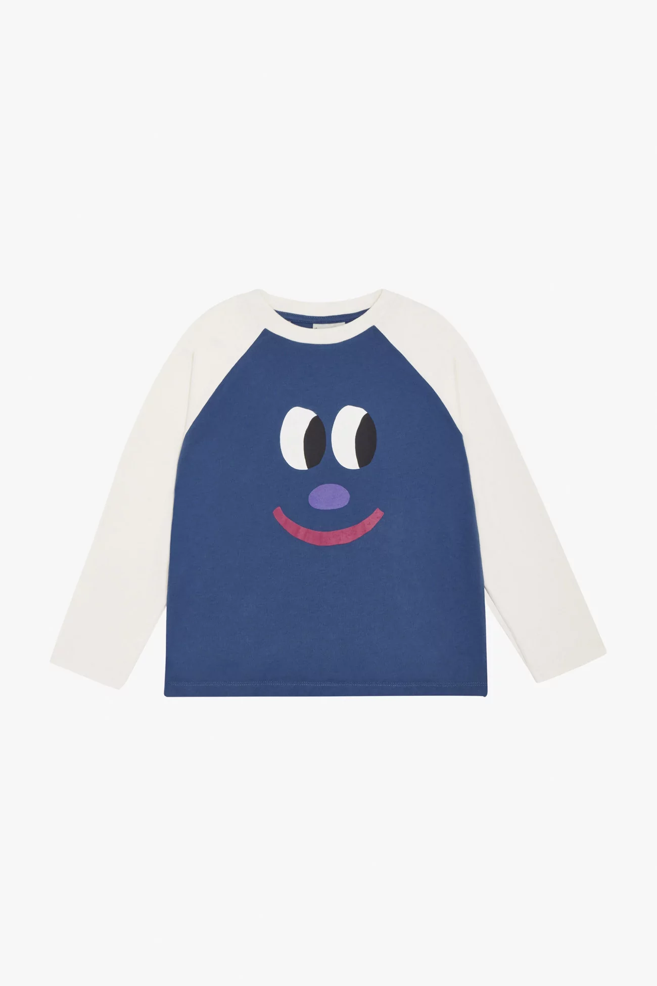 Kids Cotton Smiling Face Colour Block T-shirt – The Campamento | Centre Commercial