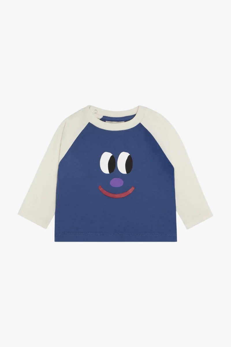 Baby Cotton T-shirt Smiling Face – The Campamento | Centre Commercial