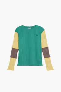 Kids Cotton Green Contrast T-shirt – The Campamento | Centre Commercial