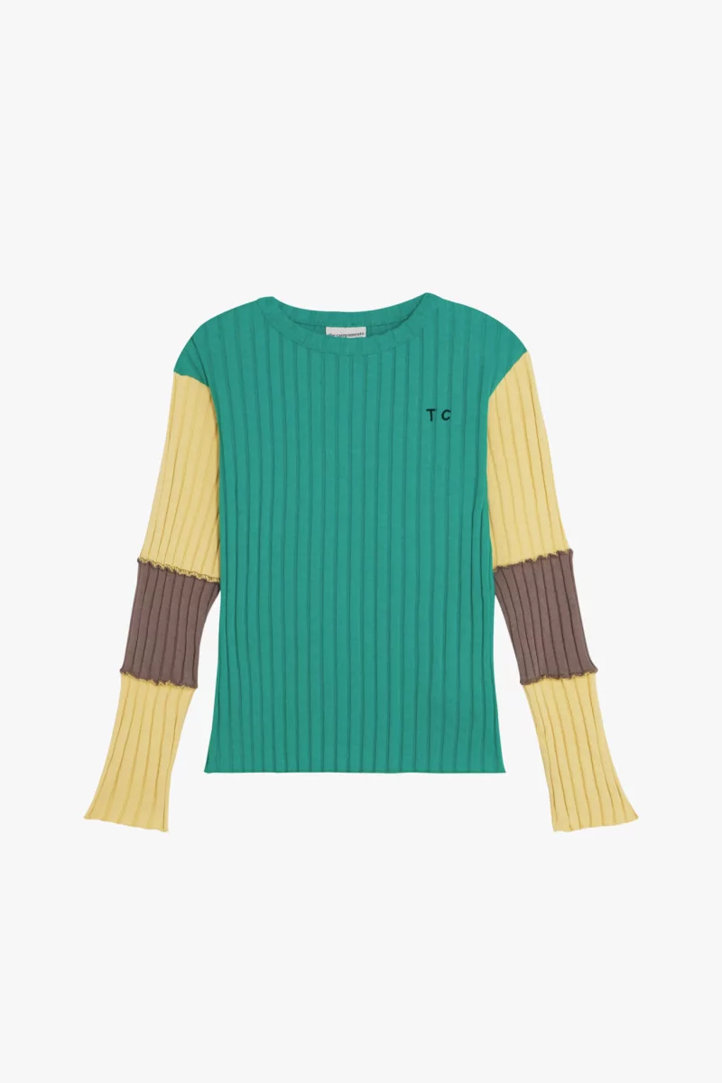Kids Cotton Green Contrast T-shirt – The Campamento | Centre Commercial