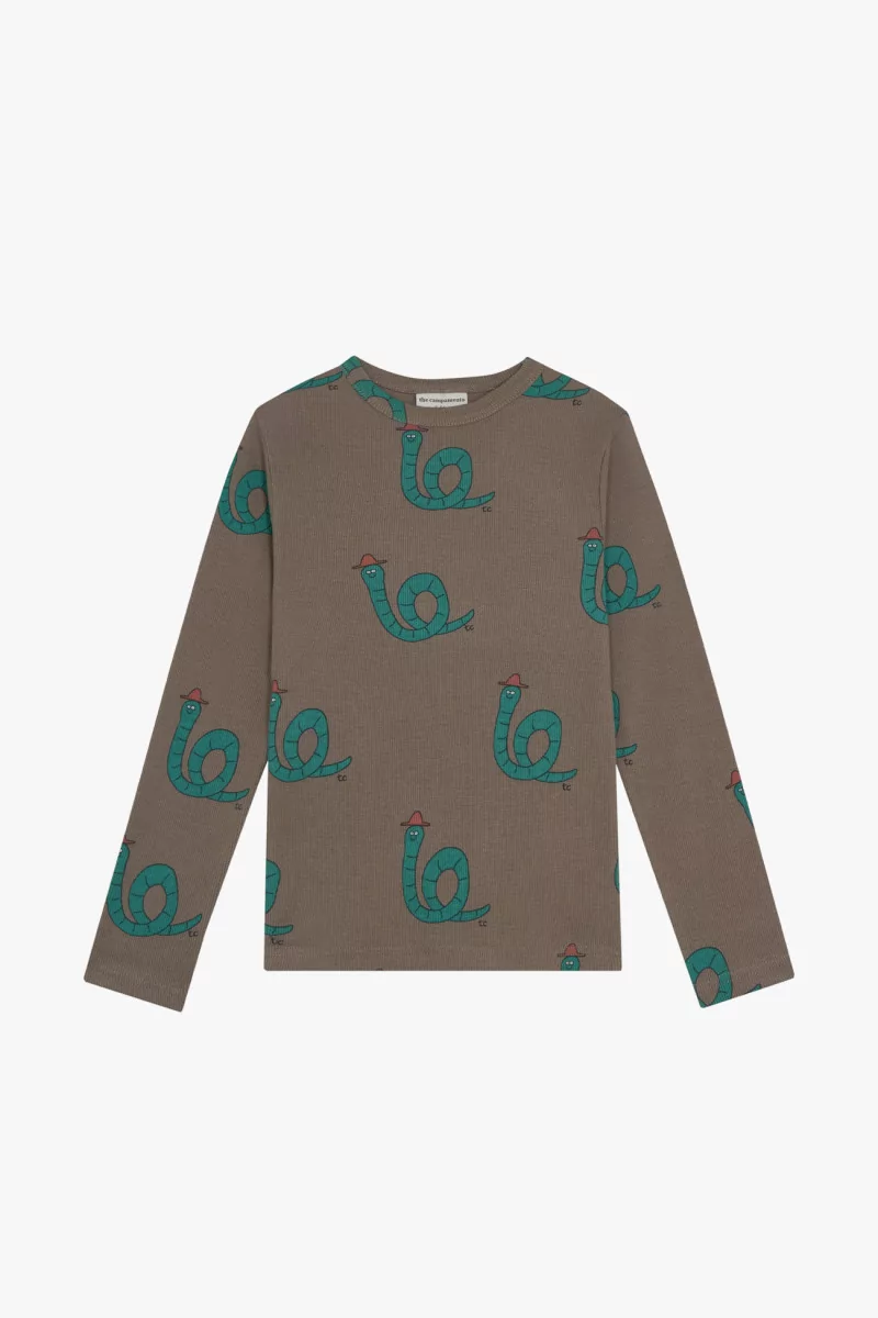 Kids Cotton Gentleman Allover Brown T-shirt – The Campamento | Centre Commercial