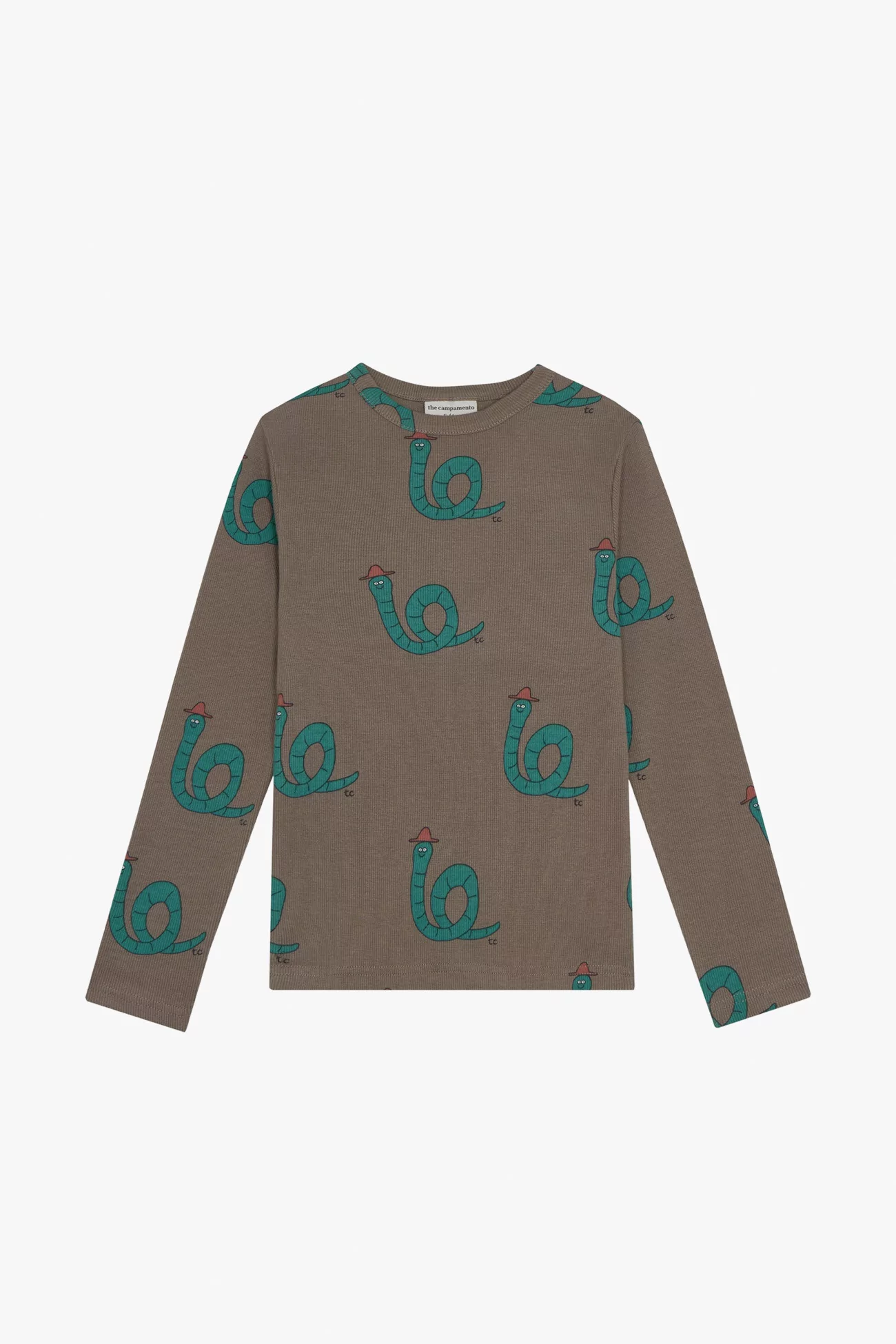 Kids Cotton Gentleman Allover Brown T-shirt – The Campamento | Centre Commercial