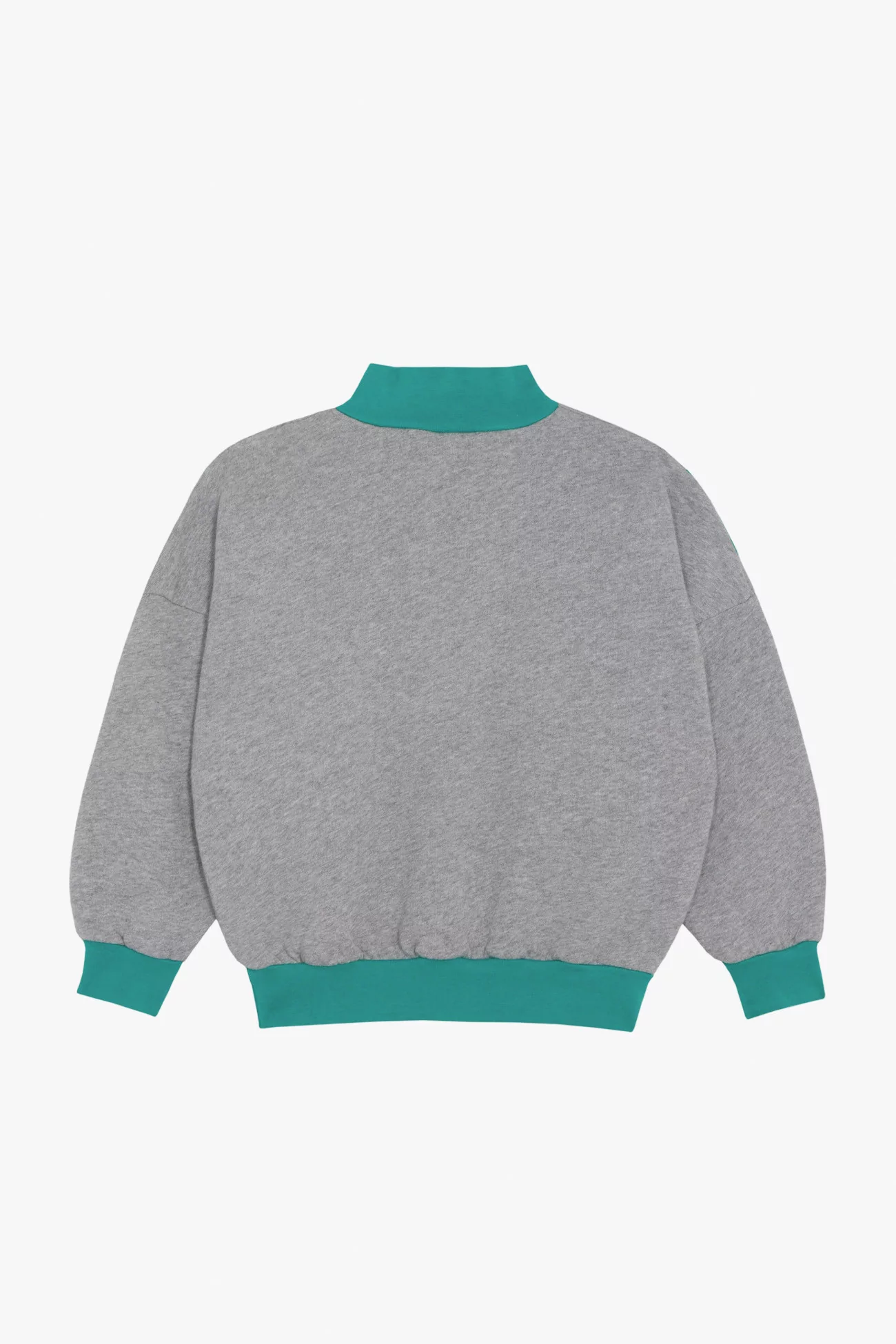 Kids Cotton Grey Sweatshirt Zip Neck – The Campamento | Centre Commercial
