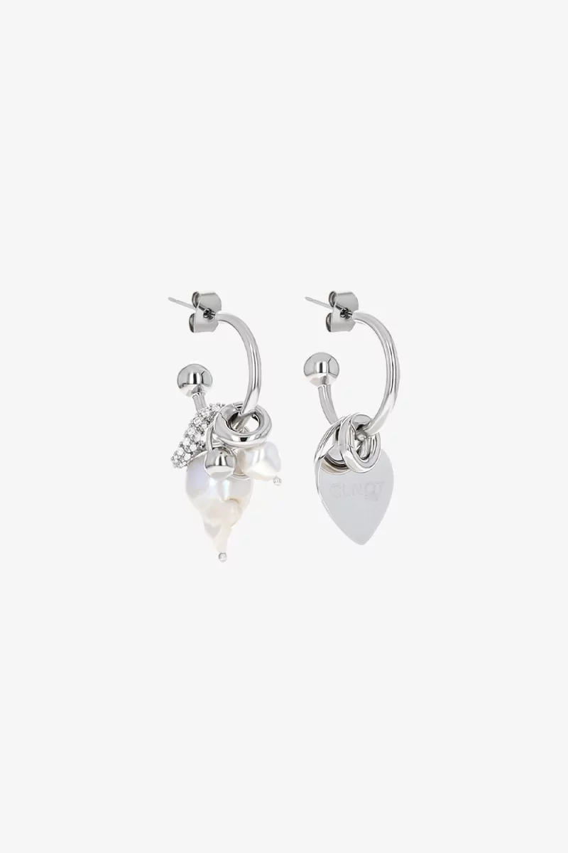 Boucles Agyness Laiton Palladium – Justine Clenquet | Centre Commercial