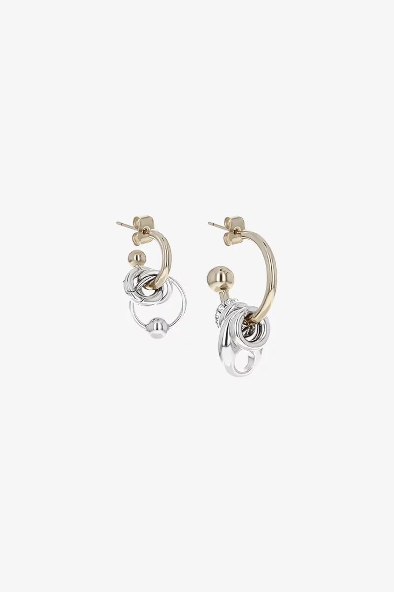 Boucles Aimee Laiton Gold Palladium – Justine Clenquet | Centre Commercial