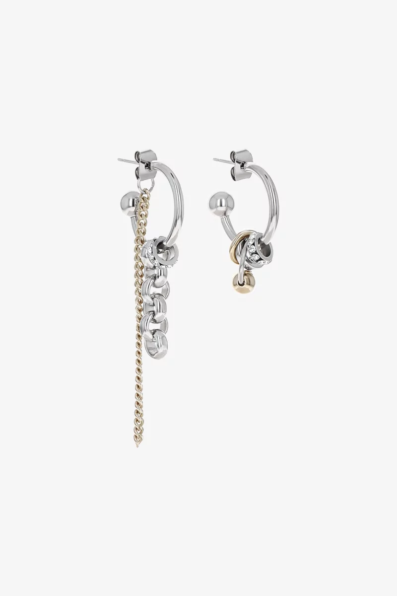Boucles Celina Laiton Gold Palladium – Justine Clenquet | Centre Commercial