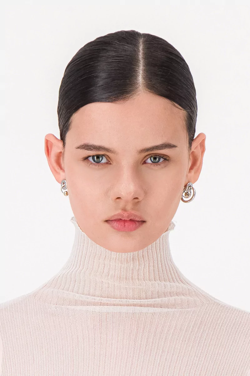 Boucles Isla Laiton Gold Palladium – Justine Clenquet | Centre Commercial