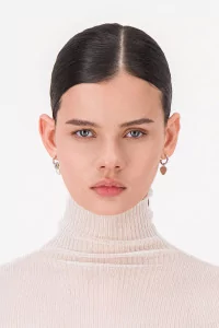 Jacob Brass Earrings Palladium – Justine Clenquet | Centre Commercial