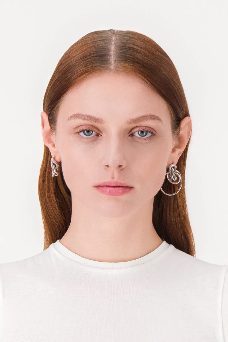 Boucles Libby Laiton Palladium – Justine Clenquet | Centre Commercial