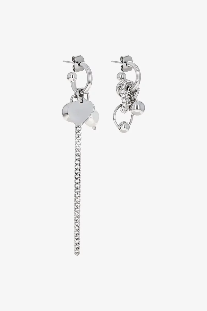 Boucles Niels Laiton Palladium – Justine Clenquet | Centre Commercial