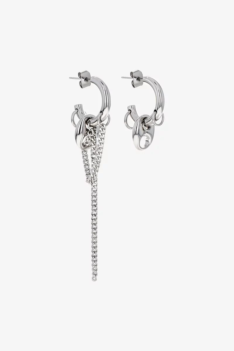 Boucles Nino Laiton Palladium – Justine Clenquet | Centre Commercial