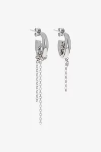 Rocio Brass Earrings Palladium – Justine Clenquet | Centre Commercial