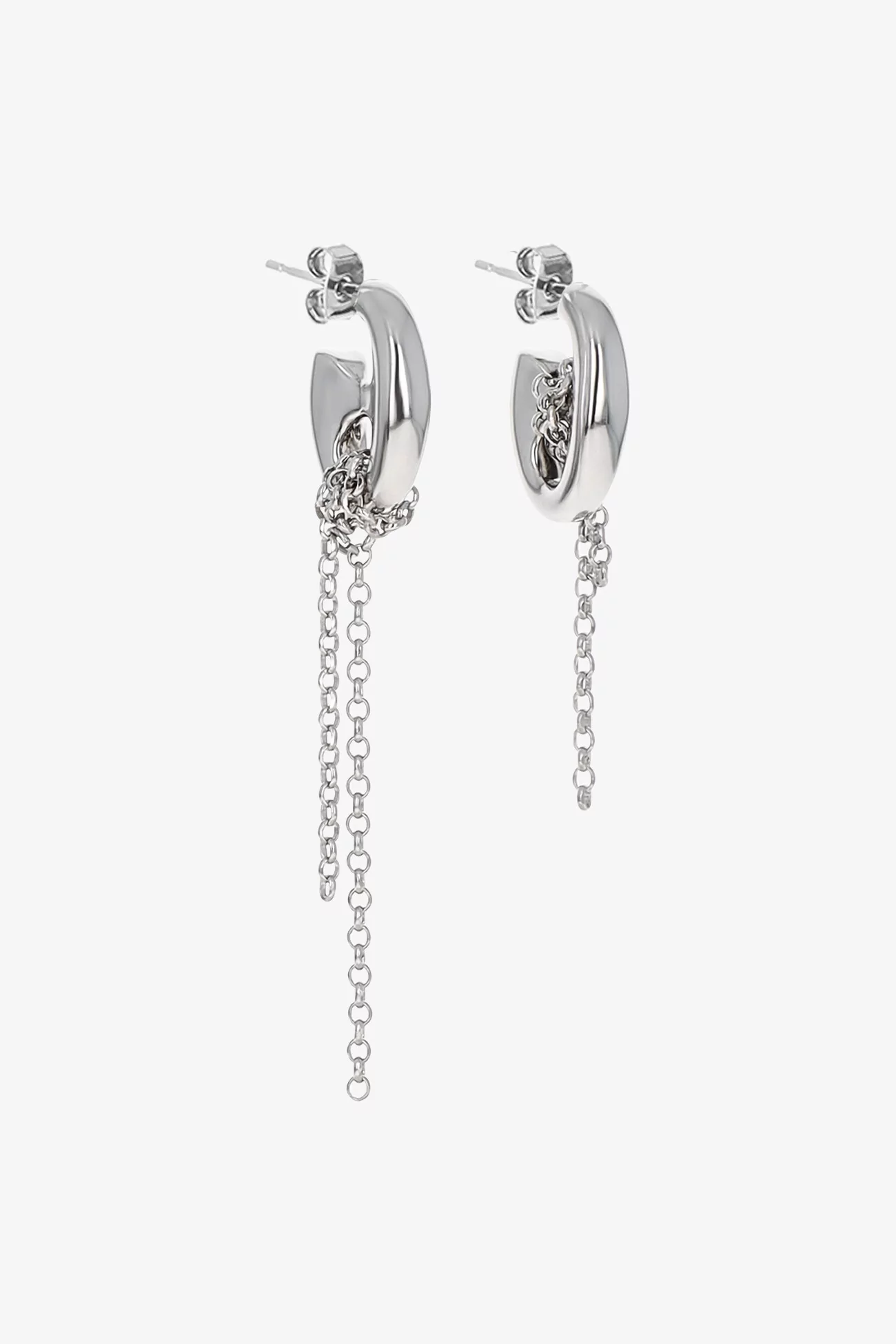 Rocio Brass Earrings Palladium – Justine Clenquet | Centre Commercial