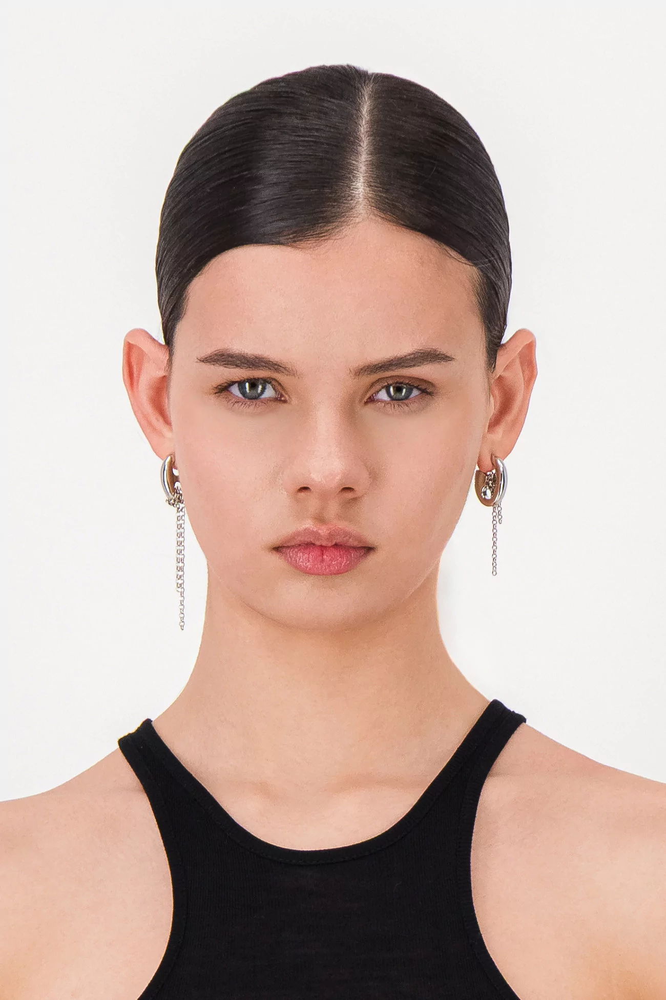 Rocio Brass Earrings Palladium – Justine Clenquet | Centre Commercial