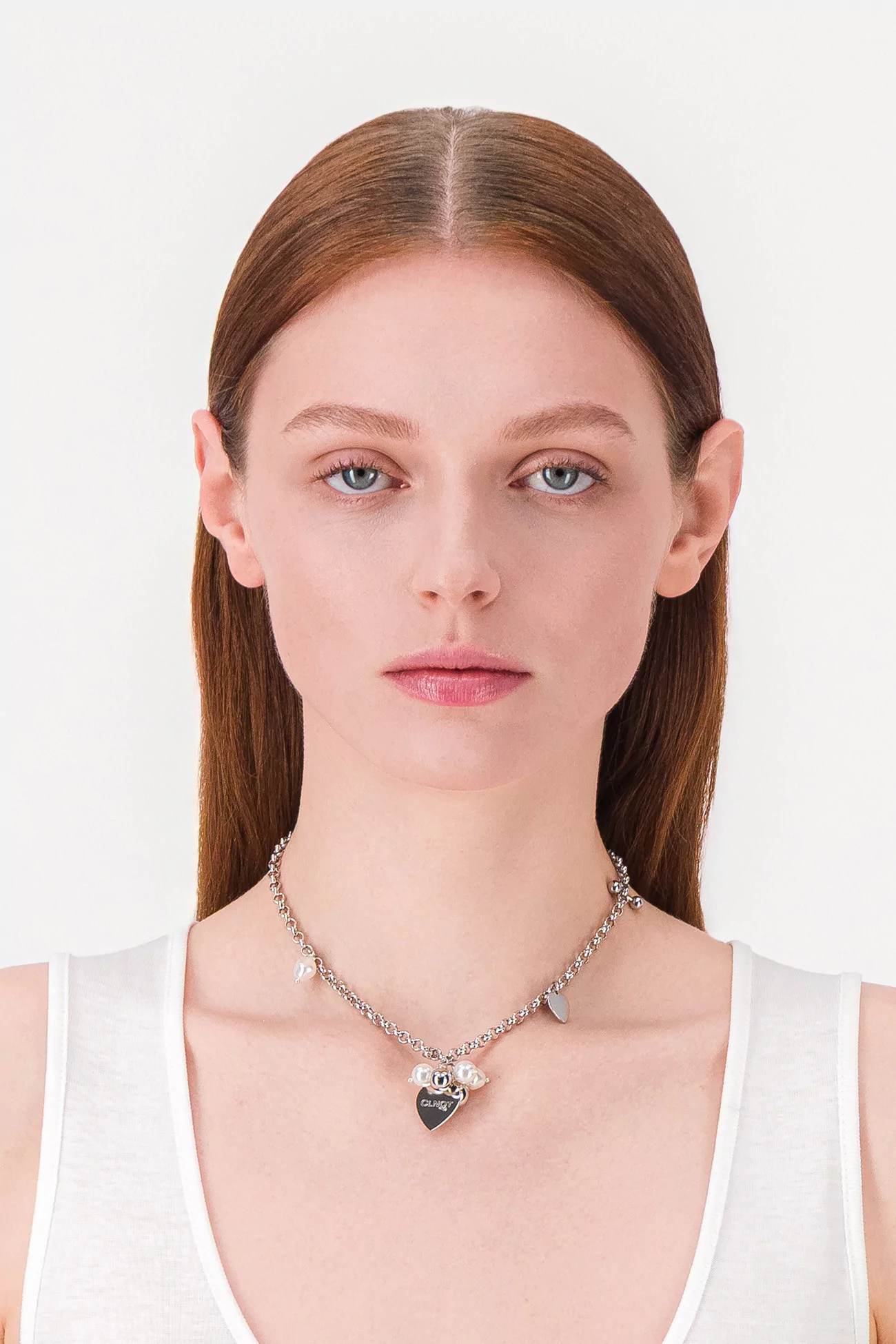 Abbey Brass Necklace Palladium – Justine Clenquet | Centre Commercial