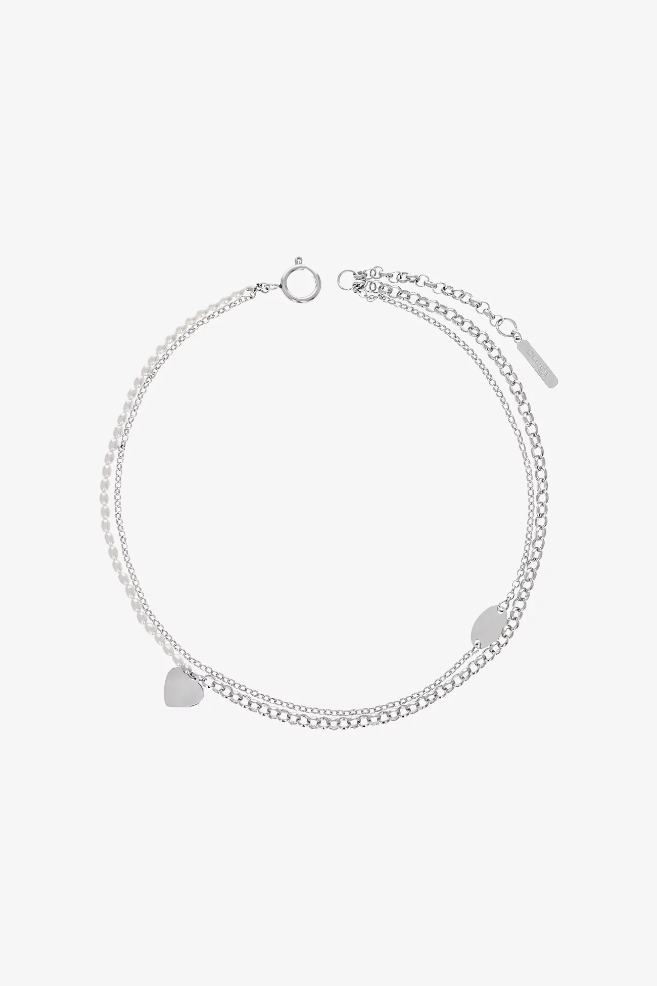 Finn Brass Necklace Palladium – Justine Clenquet | Centre Commercial