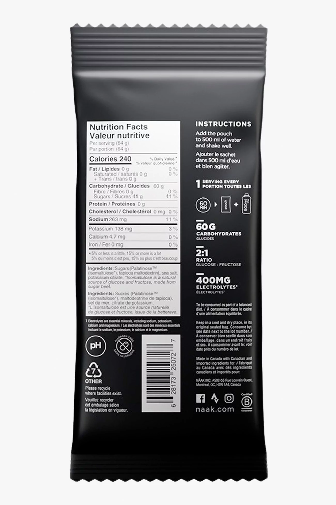 Näak Boost™ Drink Mix 60 Neutre Sachet – Nutrition | Centre Commercial