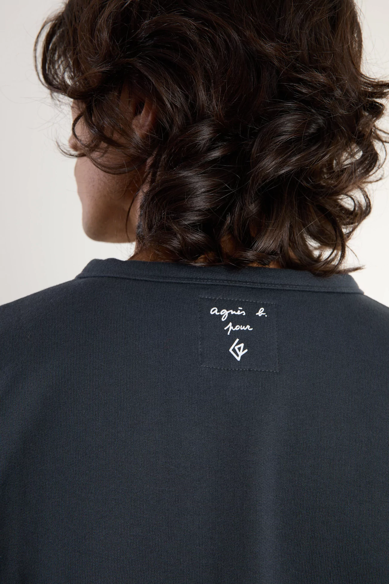 agnès b. Snap Cardigan Organic Cotton – Asphalte | Centre Commercial