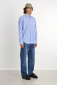 Vintage Ivy Poplin Shirt – Blue Stripe | Centre Commercial