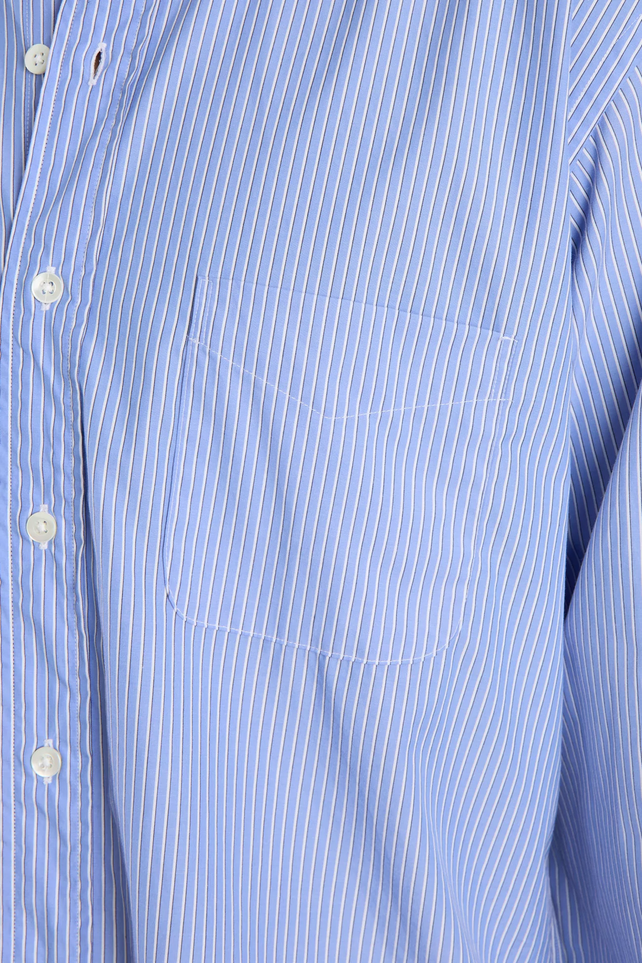 Vintage Ivy Poplin Shirt – Blue Stripe | Centre Commercial