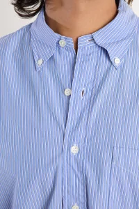 Vintage Ivy Poplin Shirt – Blue Stripe | Centre Commercial