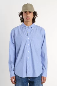 Vintage Ivy Poplin Shirt – Blue Stripe | Centre Commercial