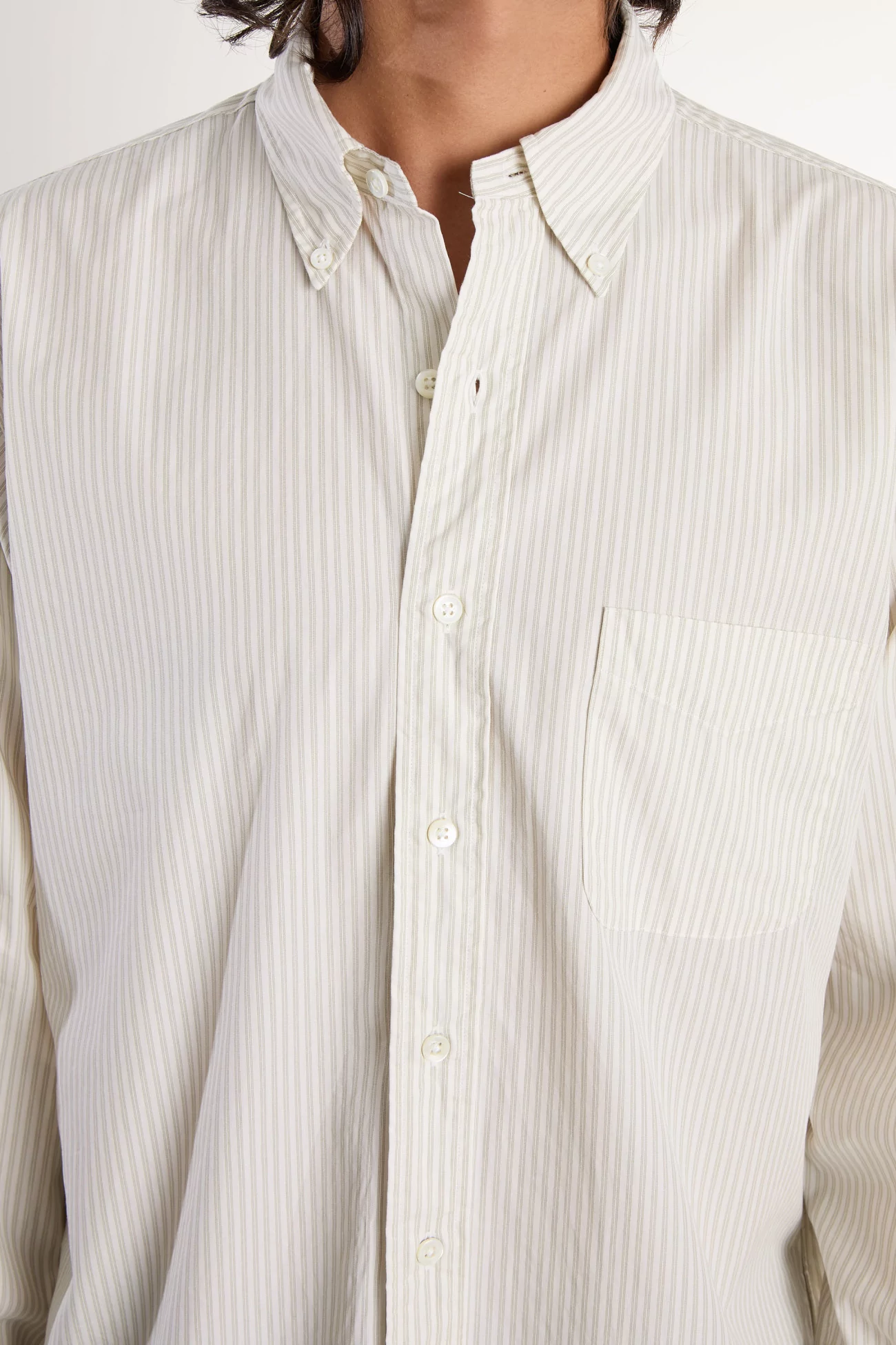 Vintage Ivy Poplin Shirt – Yellow Stripe | Centre Commercial