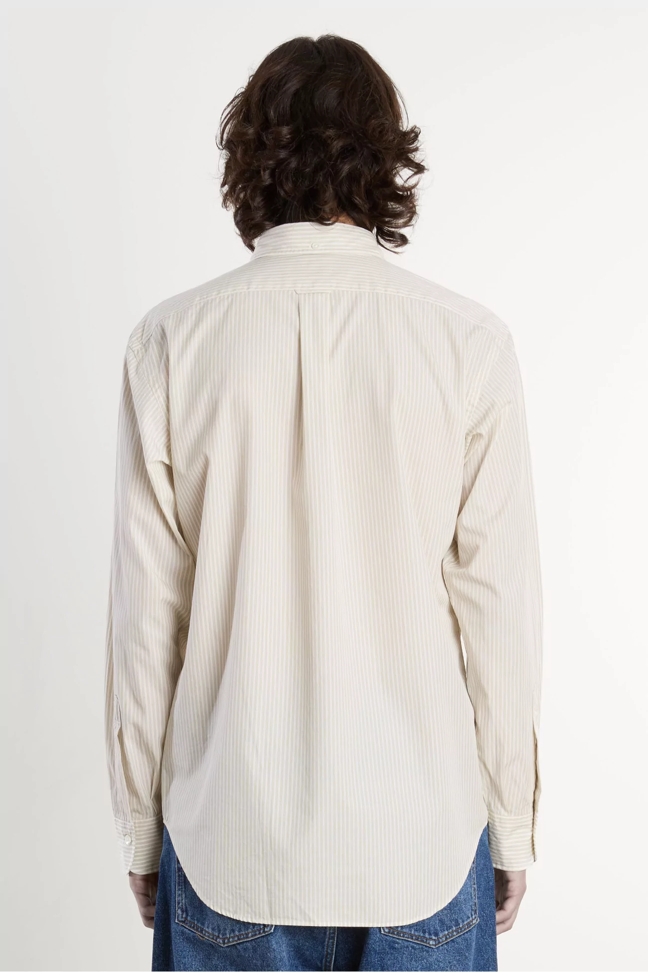 Vintage Ivy Poplin Shirt – Yellow Stripe | Centre Commercial
