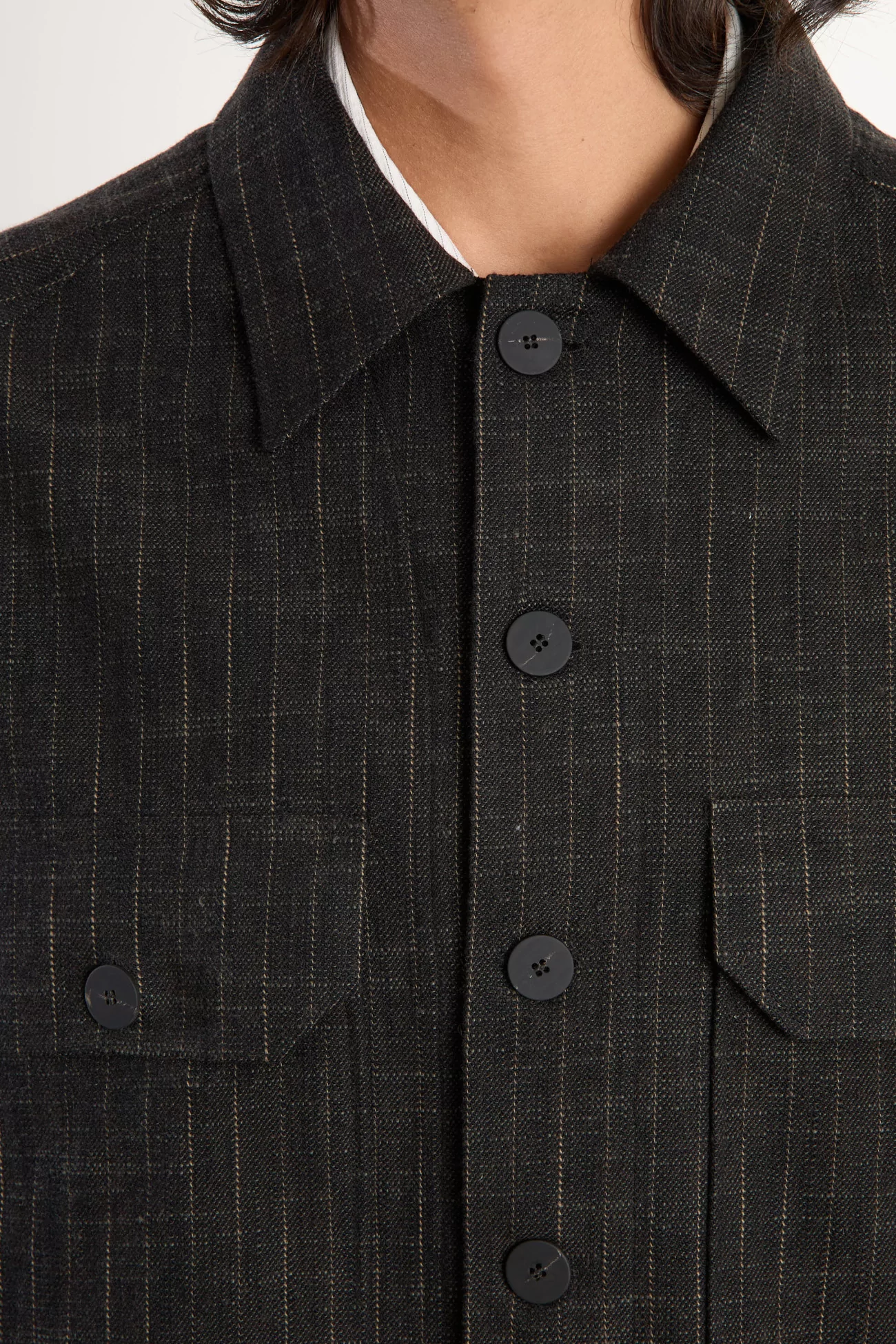 Men's Cotton Wool Studio Nicholson Kelver Jacket – Peat Stripe | Centre Commercial