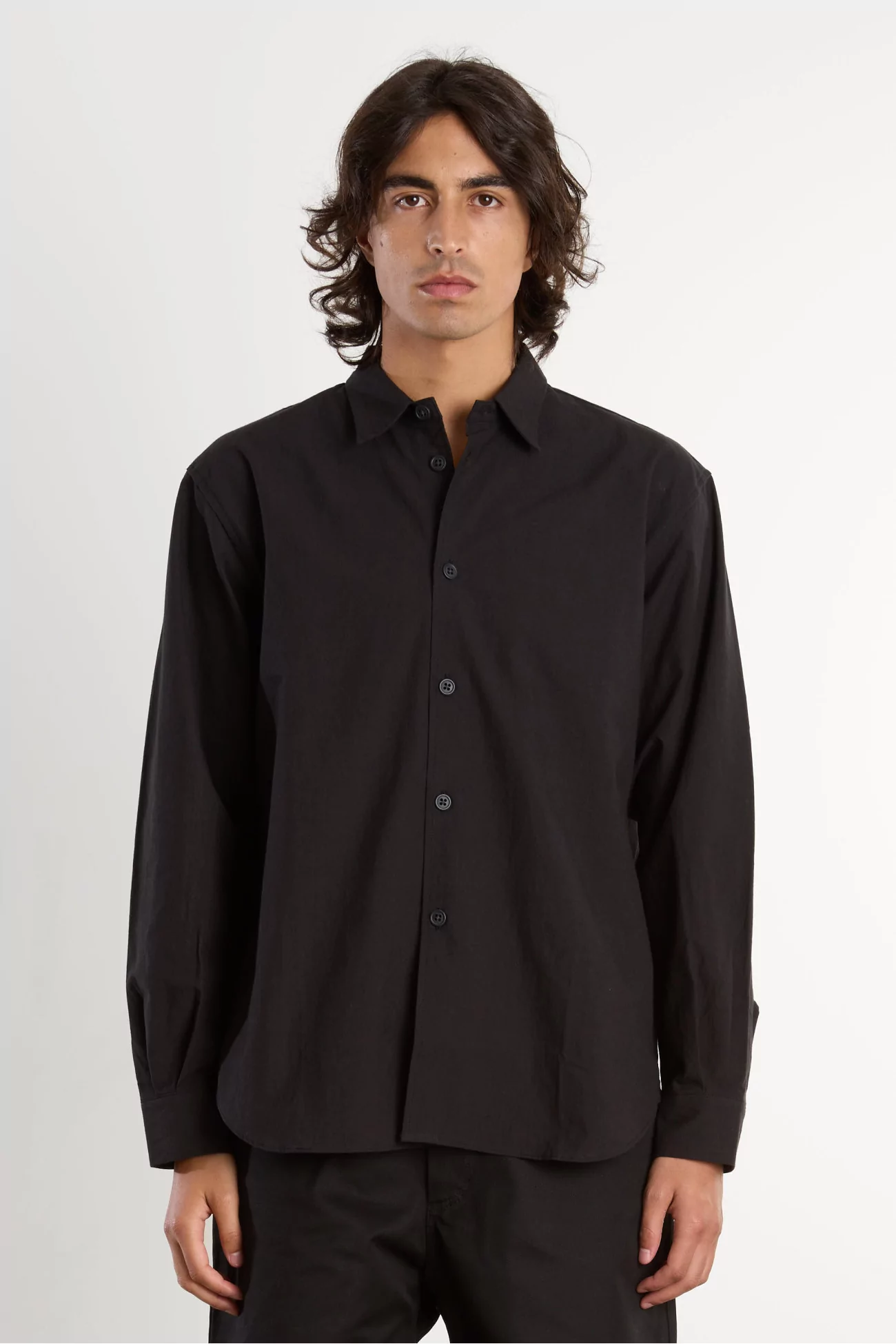 Men's Cotton MAN-TLE Weather Shirt – Black | Centre Commercial
