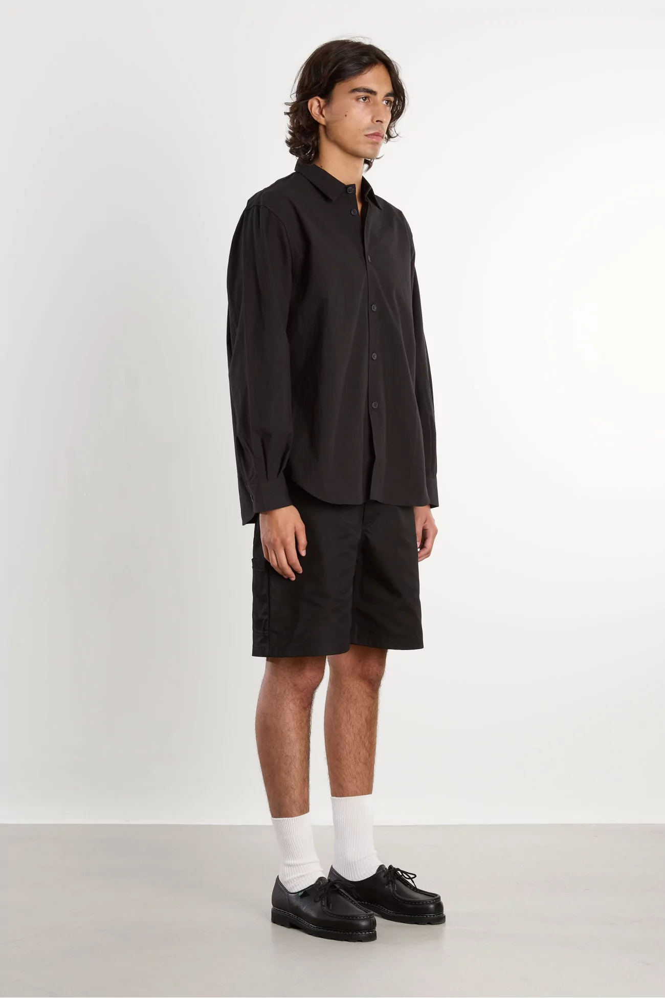 Men's Cotton MAN-TLE Weather Shirt – Black | Centre Commercial