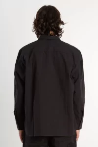 Men's Cotton MAN-TLE Weather Shirt – Black | Centre Commercial
