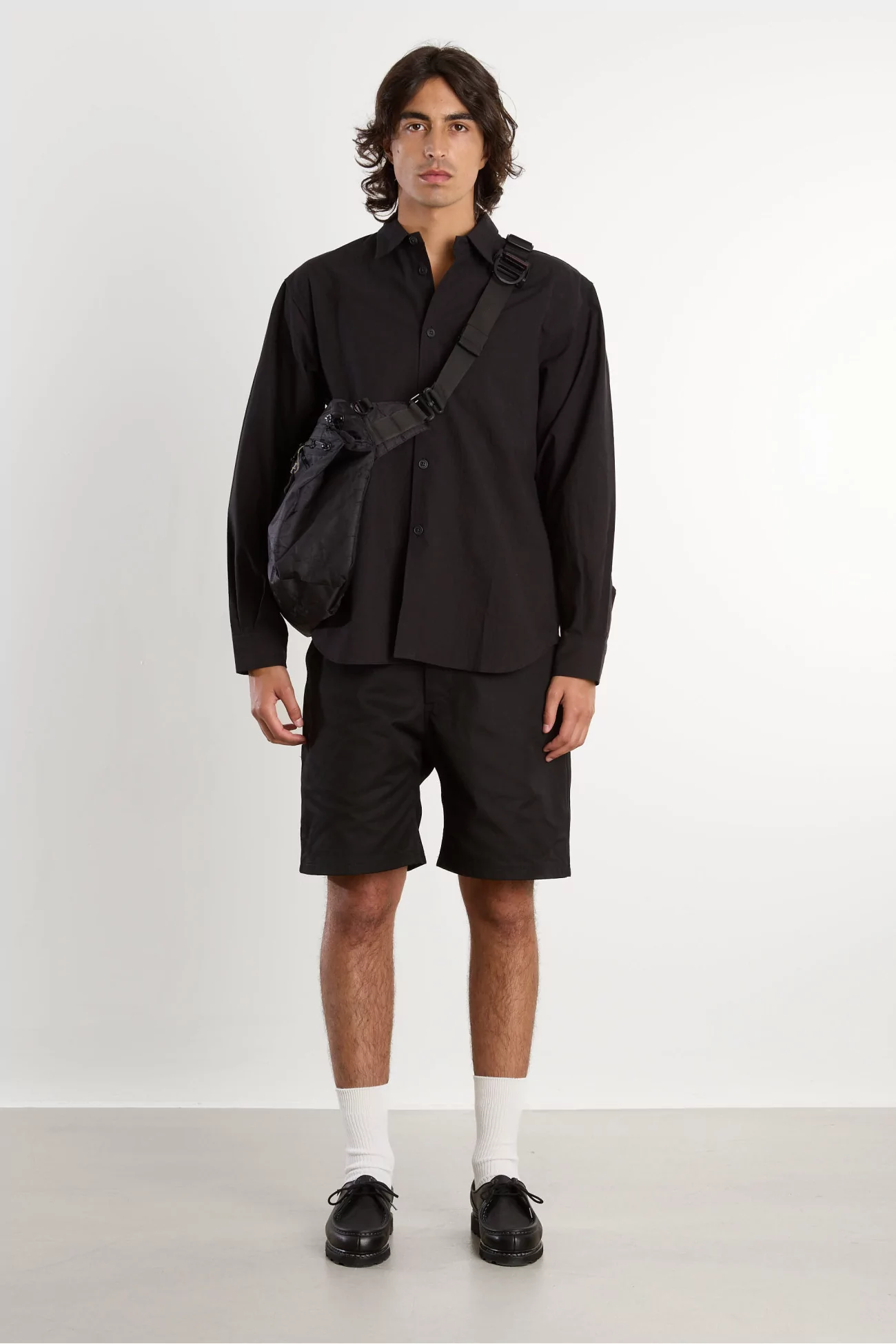 Men's Cotton MAN-TLE Weather Shirt – Black | Centre Commercial