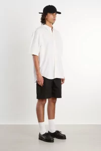 Men's Cotton MAN-TLE S/S Weather Shirt – White | Centre Commercial