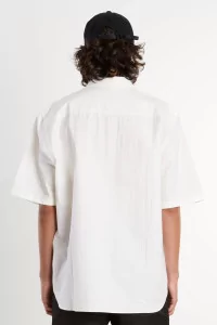 Men's Cotton MAN-TLE S/S Weather Shirt – White | Centre Commercial