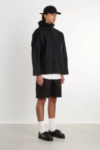Veste Homme Coton Giza MAN-TLE Gill Jacket – Black | Centre Commercial