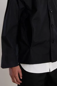 Veste Homme Coton Giza MAN-TLE Gill Jacket – Black | Centre Commercial