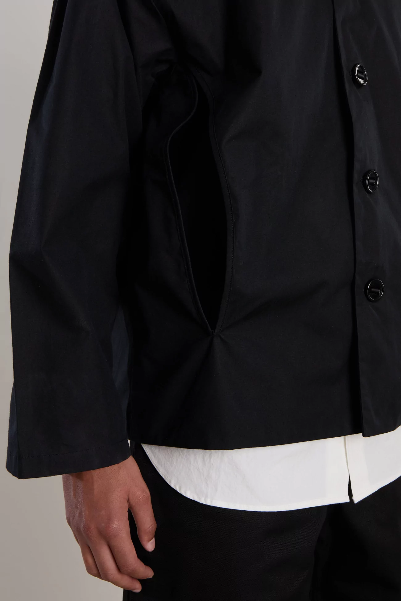 Veste Homme Coton Giza MAN-TLE Gill Jacket – Black | Centre Commercial